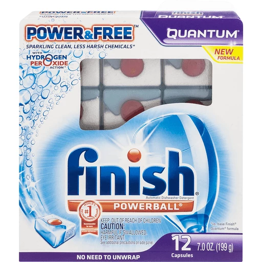 Finish All in 1 Powerball Pods Dishwasher Detergents, Fresh Scent