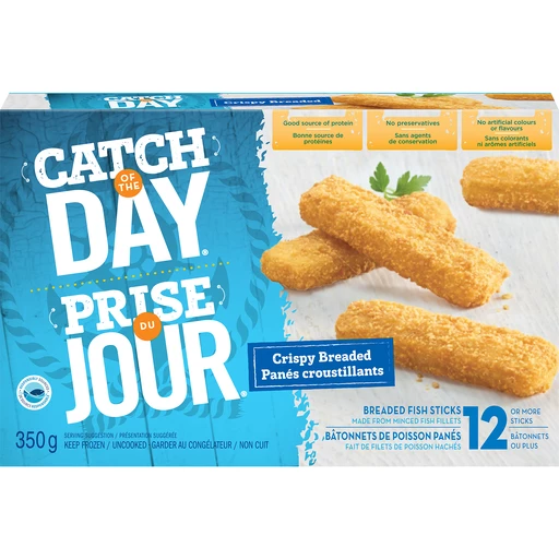 Catch of the Day® Crispy Breaded Fish Sticks 350g Box