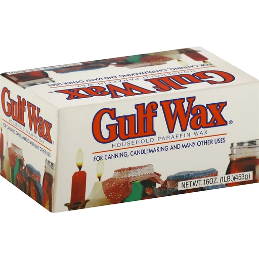 Vintage Gulf Wax paraffin wax .25 lb block Gulf Oil Corp Gulf Refining