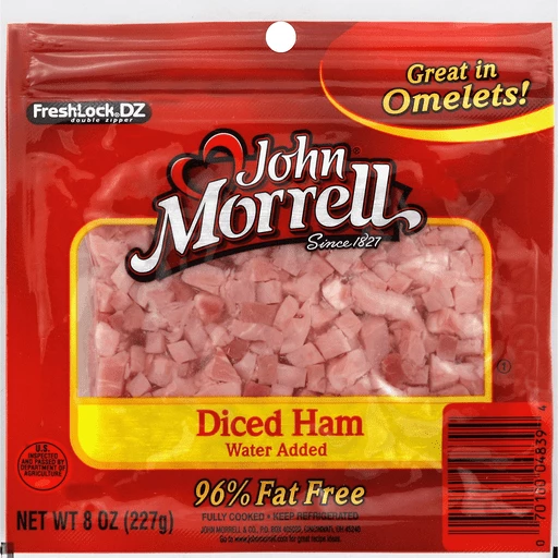 John Morrell Diced Ham Specialty Cuts 8 Oz Peg | Ham | NuNu's Market