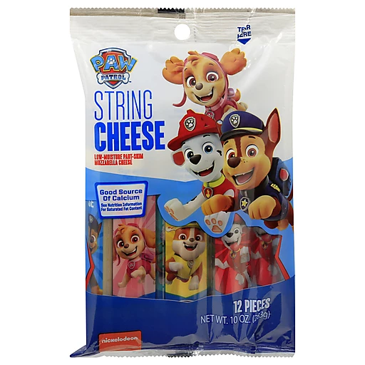 Nickelodeon Paw Patrol™ String Cheese 12 Ct Bag | Shredded, Grated
