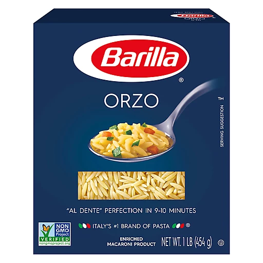 Barilla® Orzo Pasta 1 Lb. Box, Tubes & Shells