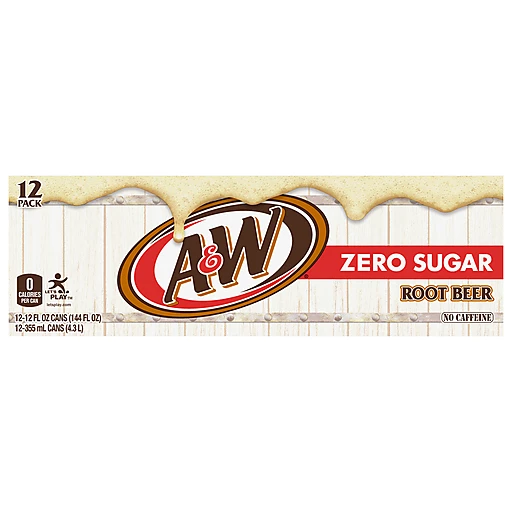 A&W Root Beer, 12 fl oz, 12 count