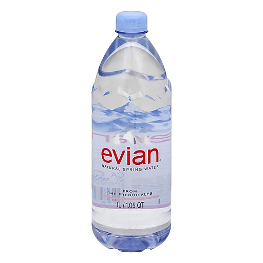 Evian Natural Spring Water 1.05 Qt, Water