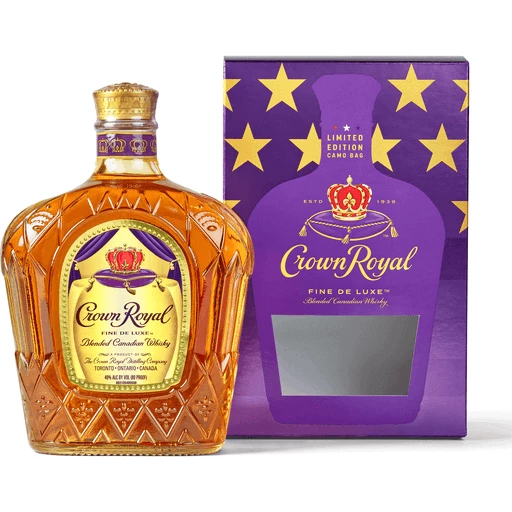 Crown Royal Fine De Luxe Blended Canadian Whisky, 750 mL Bottle 