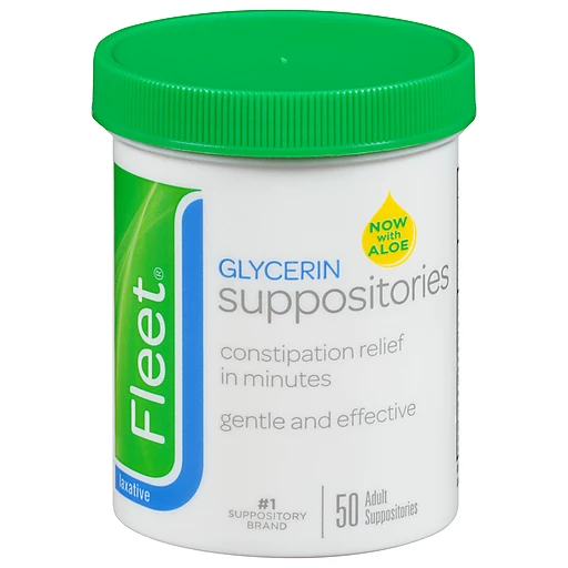  Fleet Laxative Glycerin Suppositories for Adult