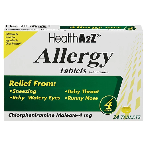 HealthA2Z 4 mg 4 Hour Allergy Tablets 24 ea | Shop | Food Country USA