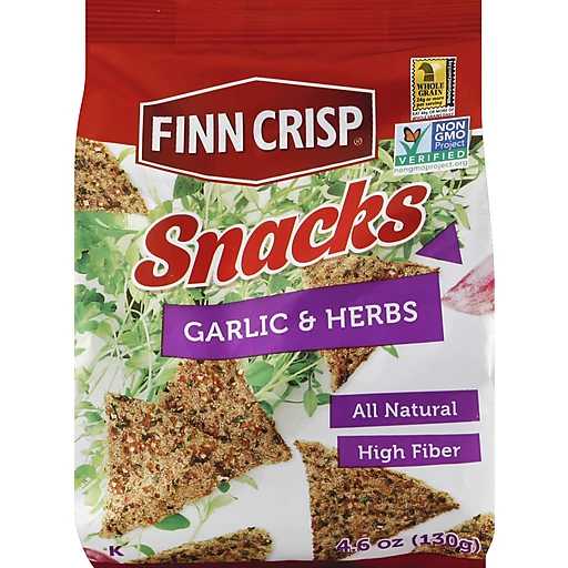 Herb Garlic & Rye Stormans Snacks, | | Chips Dips &