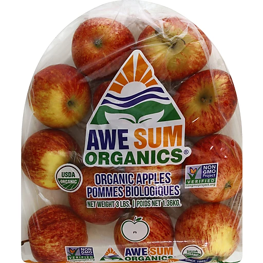 Organic Gala Apples 3lb Bag