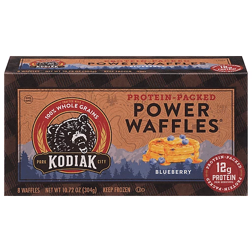 Kodiak Power Waffles, Blueberry 8 Ea | Waffles | Sendik's Food Market