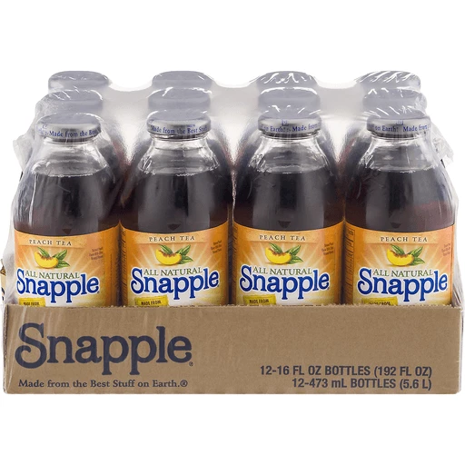 Snapple Peach Tea - 16 oz bottle
