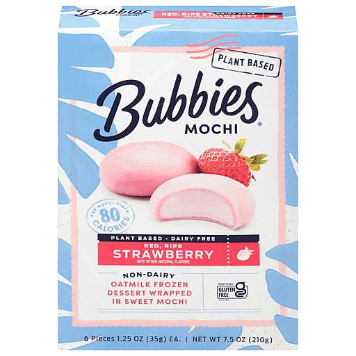 Bubbies Mochi Ice Cream, Strawberry