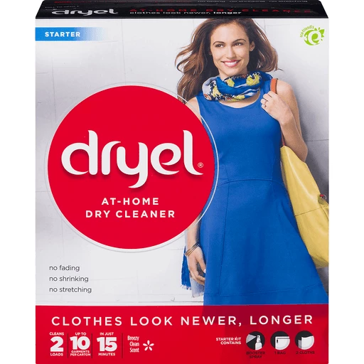 Dryel Dry Cleaner At Home Breezy Clean Scent Starter Kit Box - 4