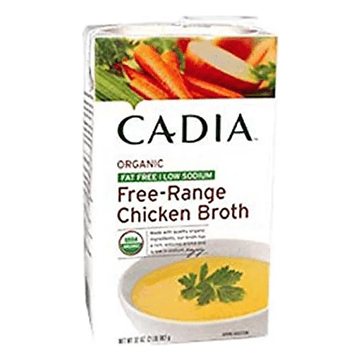 CADIA ORGANIC FREE RANGE CHICKEN BROTH, 32 OZ. - Dutchmen Organics