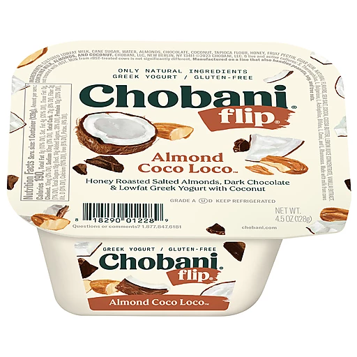 Chobani Yogurt, Greek, Almond Coco Loco, Gluten - Free 4.5 oz, Greek