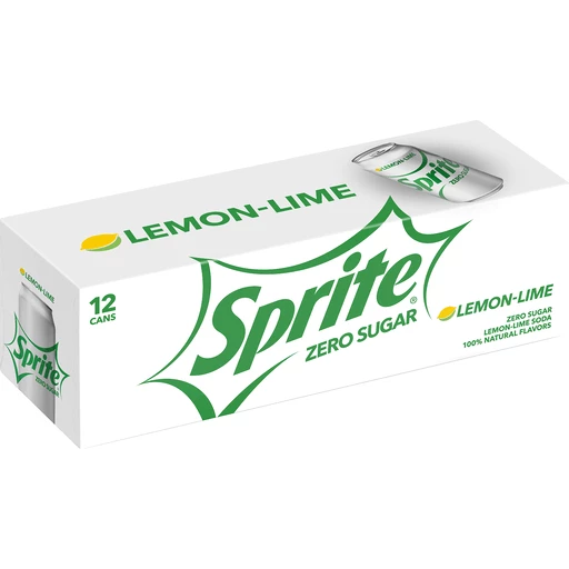  Sprite Zero Lemon Lime Diet Soda Soft Drinks, 12 fl