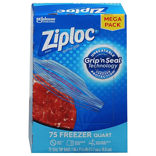 SC Johnson Ziploc Freezer Bags - 1 Gallon Value Pack, 9 / 28 c
