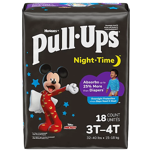 Buy Pull-Ups Night-Time Potty Training Pants for Girls, 2T-3T (18