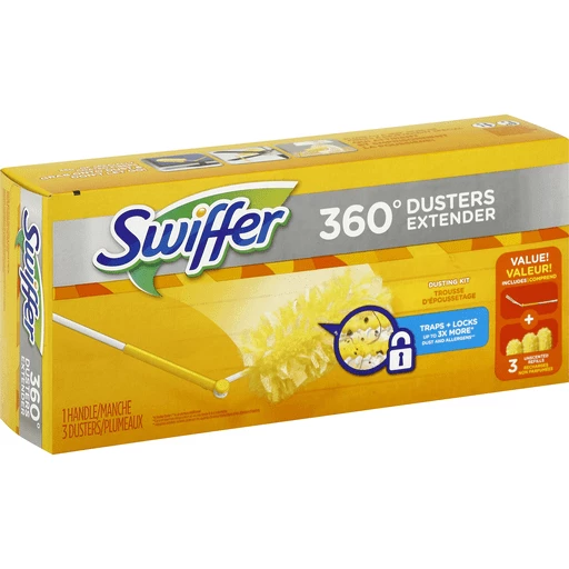 Swiffer Duster Yellow Extender Kit, Cleaning Supplies