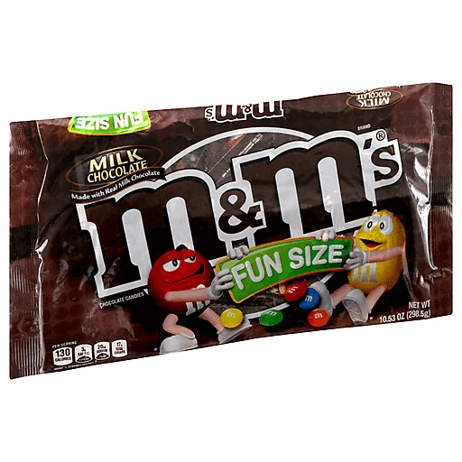 M&M's Milk Chocolate Fun Size Halloween Chocolate Candy - 10.53oz Bag