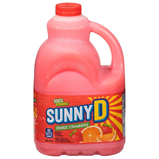 Sunny D Citrus Punch, Orange Strawberry 1 gal, Shop