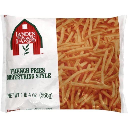 frozen french fries bag