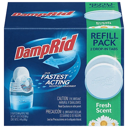 DampRid Moisture Absorber Refill 2 Drop in Tabs 15.8 oz box