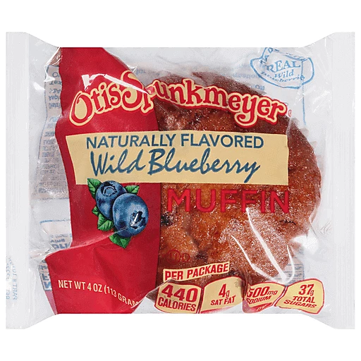 Otis Spunkmeyer Wild Blueberry Muffins 4 oz package | Snack Cakes