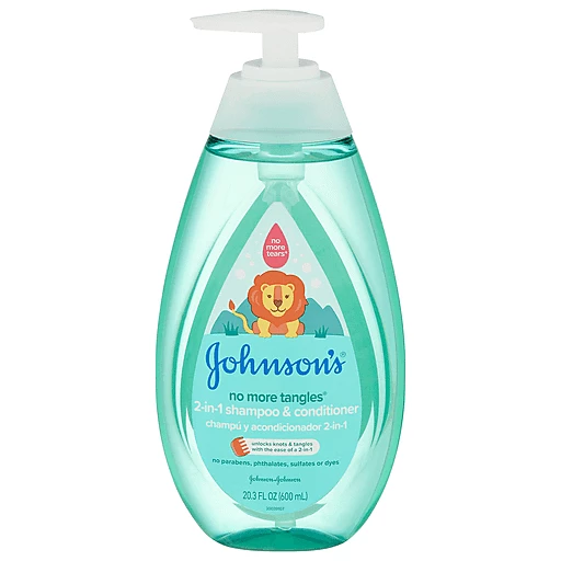 Johnson's No More Tangles 2-in-1 Detangling Hair Shampoo & Conditioner for  Kids & Toddlers, Gentle & Tear-Free, Hypoallergenic & Free of Parabens,  Phthalates, Sulfates & Dyes, 20.3 fl. oz, Shop