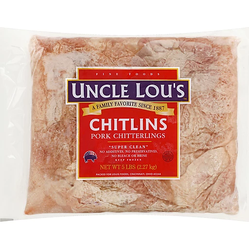 Uncle Lou's Chitlins Pork Chitterlings 5 lb