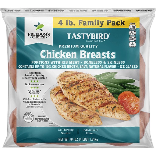 Freedom's Choice Boneless Skinless Chicken Breast 4 lbs