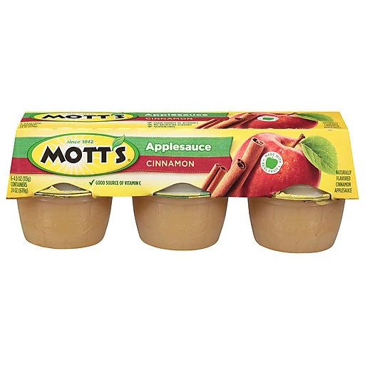 Mott’s Applesauce, Cinnamon 6 ea | Applesauce | Hurley’s