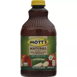 Mott s Natural Apple 100 Juice 64 Oz Juice Lemonade