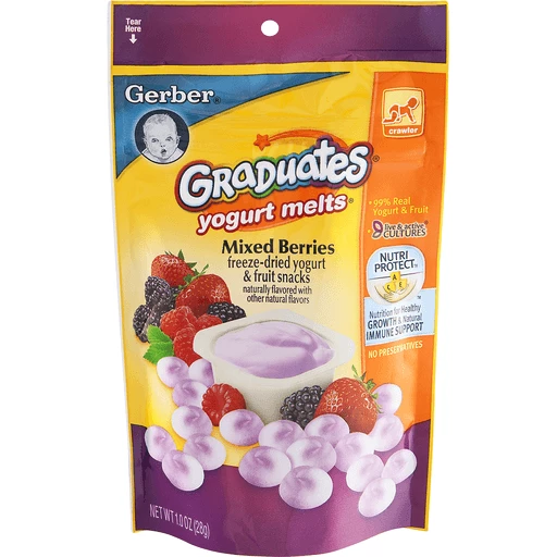 Gerber yogurt hot sale melts mixed berries