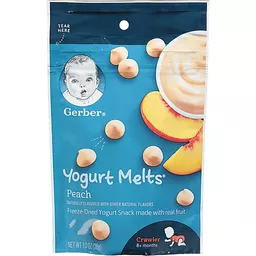 Gerber yogurt melts deals peach