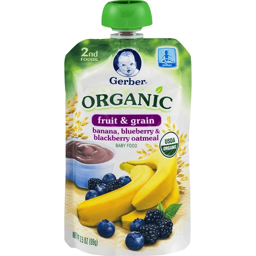 Gerber blueberry banana deals pouch
