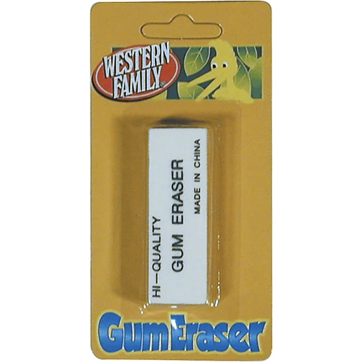 Hi-Quality White Gum Eraser, School Supplies