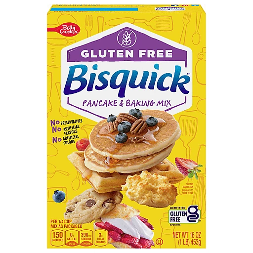 Bisquick Pancake Baking Mix Gluten Free 16 Oz Flour Meals