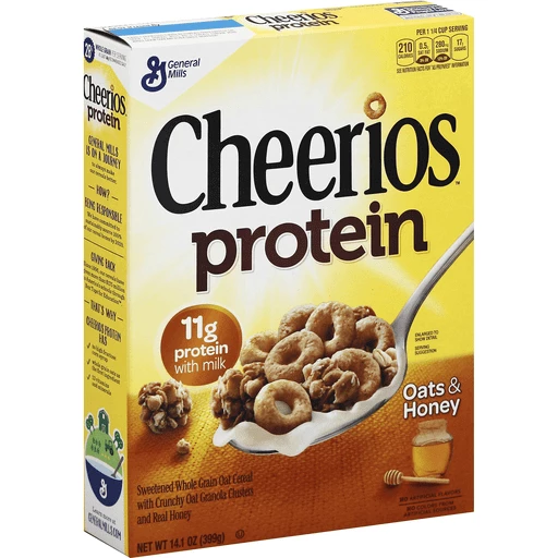 Cheerios Cereal, Protein, Oats & Honey, Cereal