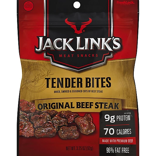 Jack Link’s Beef Steak, Original, Tender Bites 3.25 Oz | Jerky
