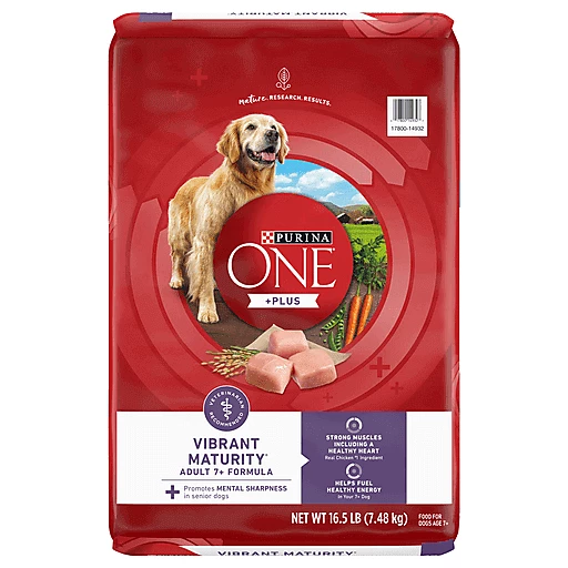 Purina ONE High Protein Dry Senior Dog Food Plus Vibrant Maturity
