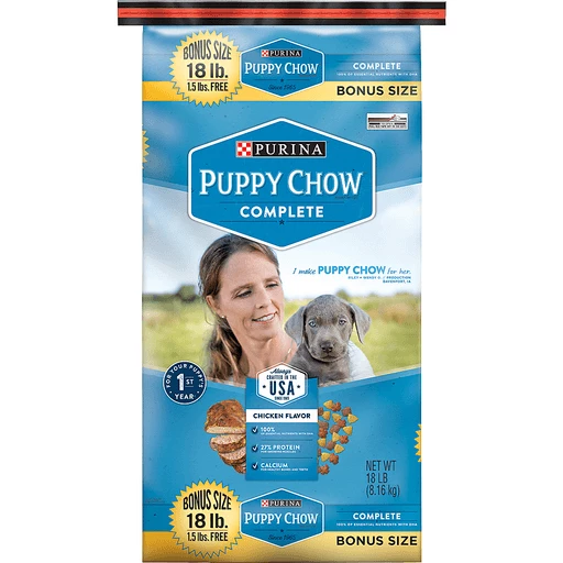 Purina puppy chow 18lb deals