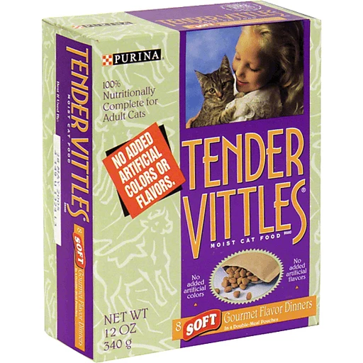 Tender Vittles Cat Food, Moist, Soft Gourmet Flavor Dinners | Cat