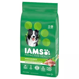 Iams mini chunk dog food best sale