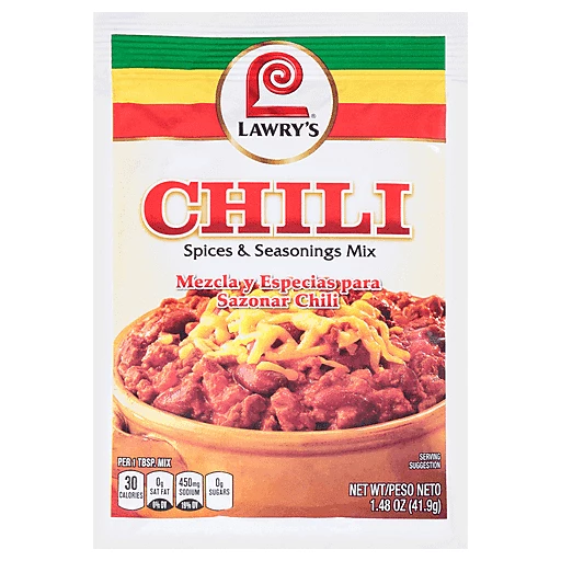Lawry s Chili Spices Seasonings Mix 1.48 Oz Gravy Sendik s