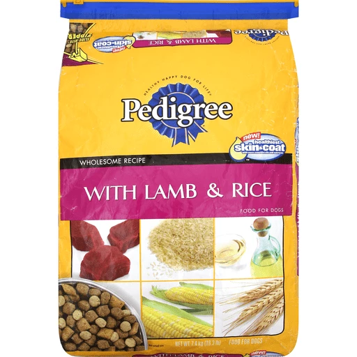 Pedigree lamb and rice best sale