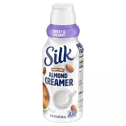 Silk Almond Creamer, Dairy Free, Sweet & Creamy 32 Fl Oz, Creamers