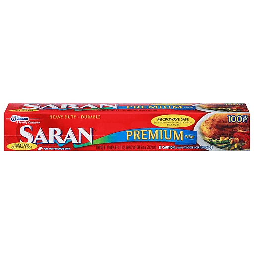 Saran Wrap Premium 100 Square Feet 1 ea Plastic Bags Market