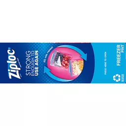 Ziploc® Brand Freezer Bags With Grip 'N Seal Technology, Pint, 20 Count, Plastic Bags