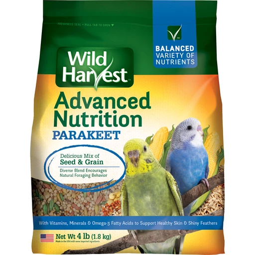 Wild Harvest Advanced Nutrition Parakeet 4 Pounds, Seed And Grain